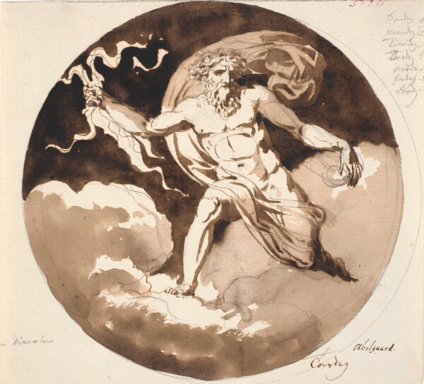 Nicolai Abildgaard, Torsdag. Jupiter med lynet i højre hånd
