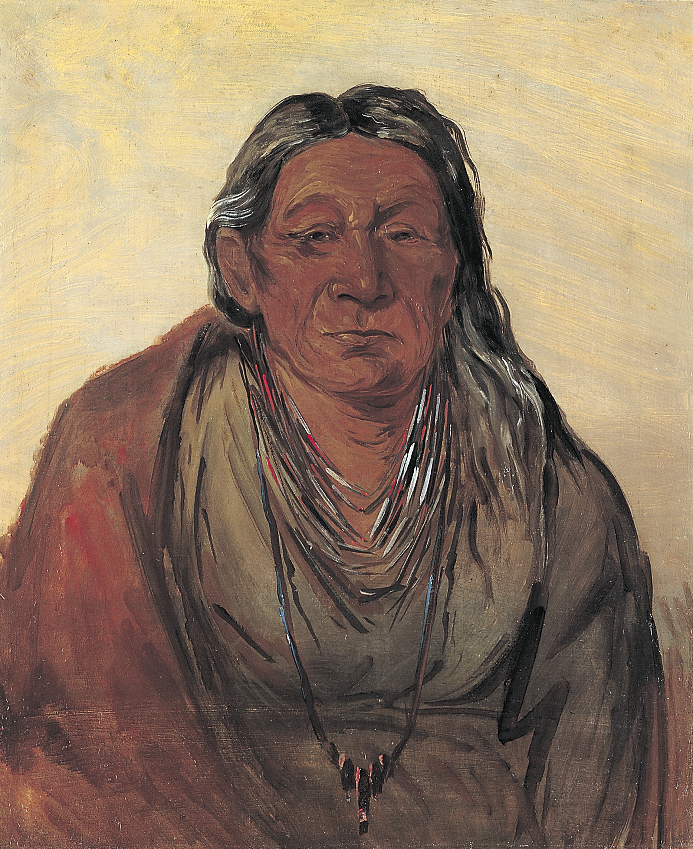 George Catlin, Wah-pe-séh-see, Mother of the Chief