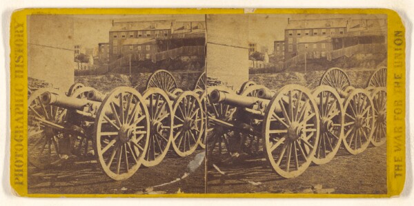 Edward and Henry T. Anthony & Co., Captured Rebel Guns at the Rockets, Richmond, Va.