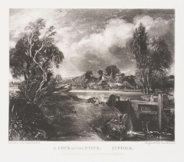 Constable, John RA, A LOCK ON THE STOUR, SUFFOLK
