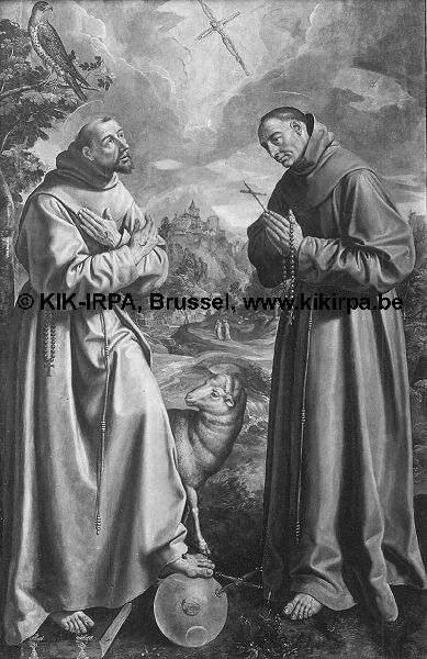 Maerten de Vos, Saint Francis of Assisi and Saint Didacus of Alcalá