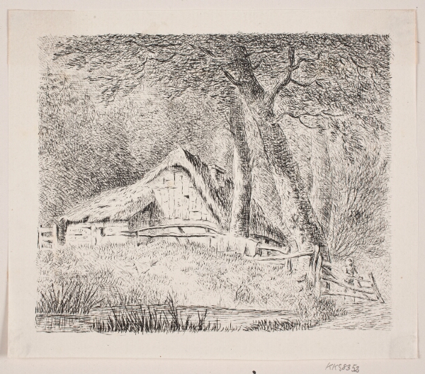 J.P. Møller, Bondehus i en skov