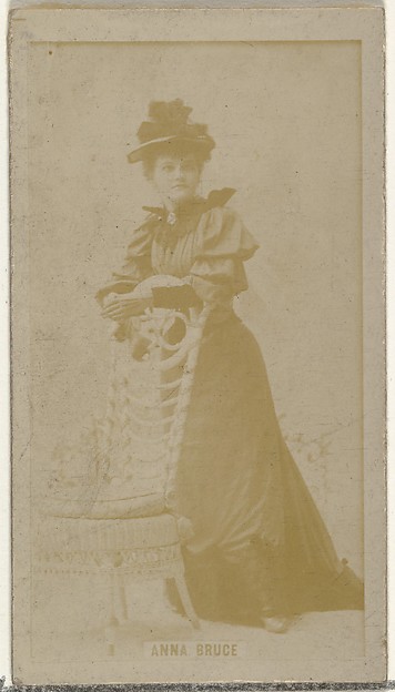 W. Duke, Sons & Co., Anna Bruce, from the Actors and Actresses series (N145-8) issued by Duke Sons & Co. to promote Duke Cigarettes