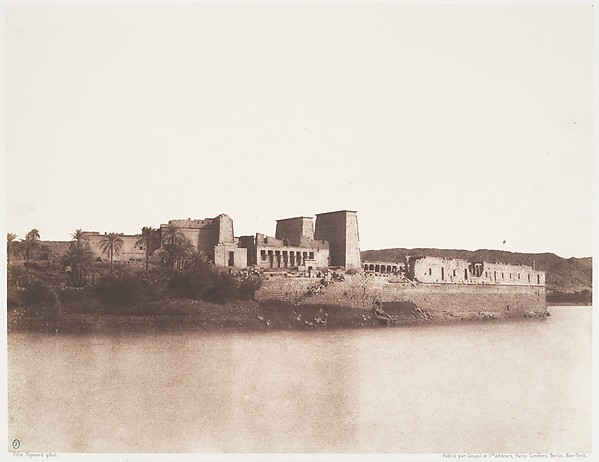 Félix Teynard, Ile de Fîleh (Philæ), Vu Générale Prise du Nord-Ouest au Point A