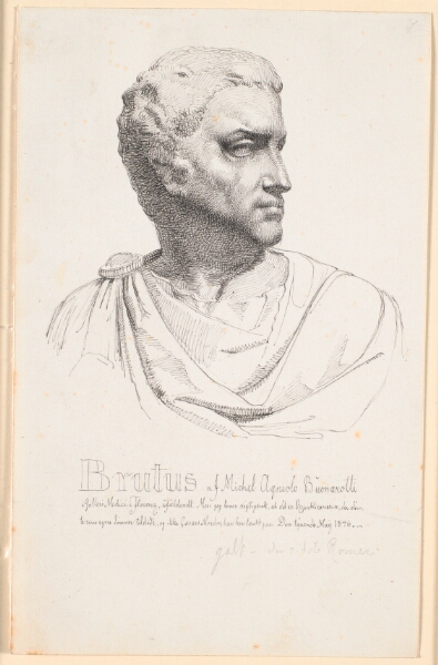 Johan Thomas Lundbye, Brutushoved