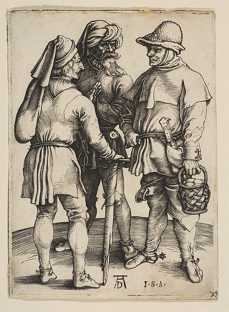 Albrecht Dürer, Three Peasants in Conversation