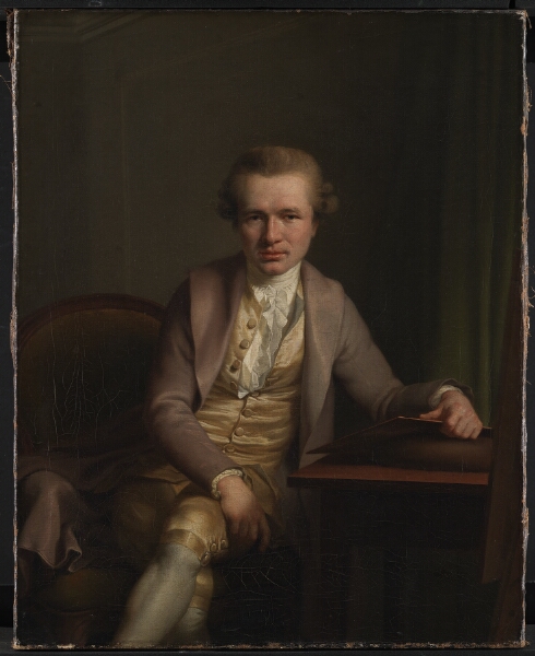 Jens Juel, Kobberstikkeren J.F. Clemens ved sit arbejdsbord