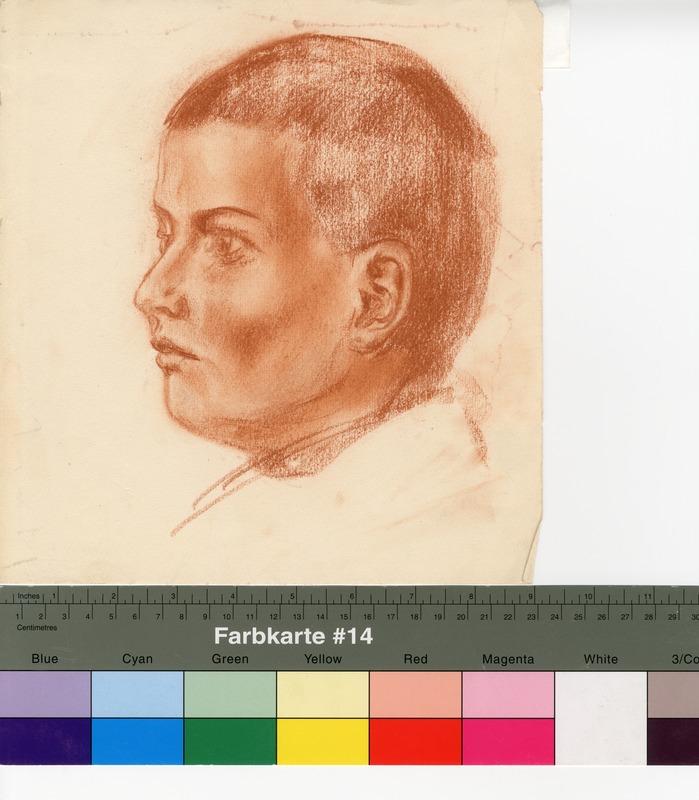 Erna (autor) Kreischmann, Drawing. Portrait of a boy