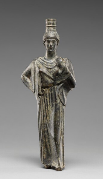 Unknown, Statuette of a Woman Wearing a Peplos