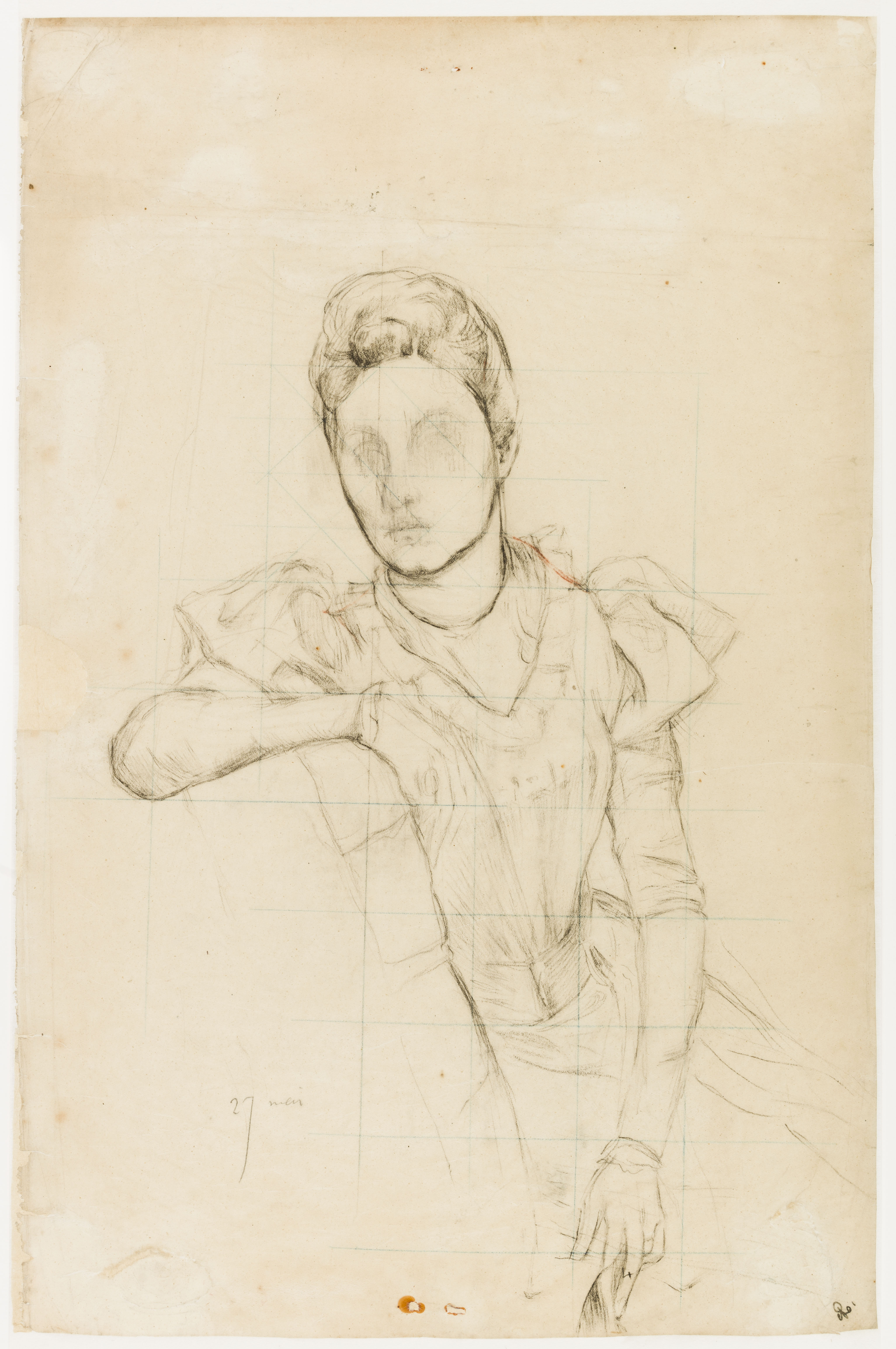 Ary Ernest Renan, Etude pour le portrait de Madame Jules-François Dietz n°2