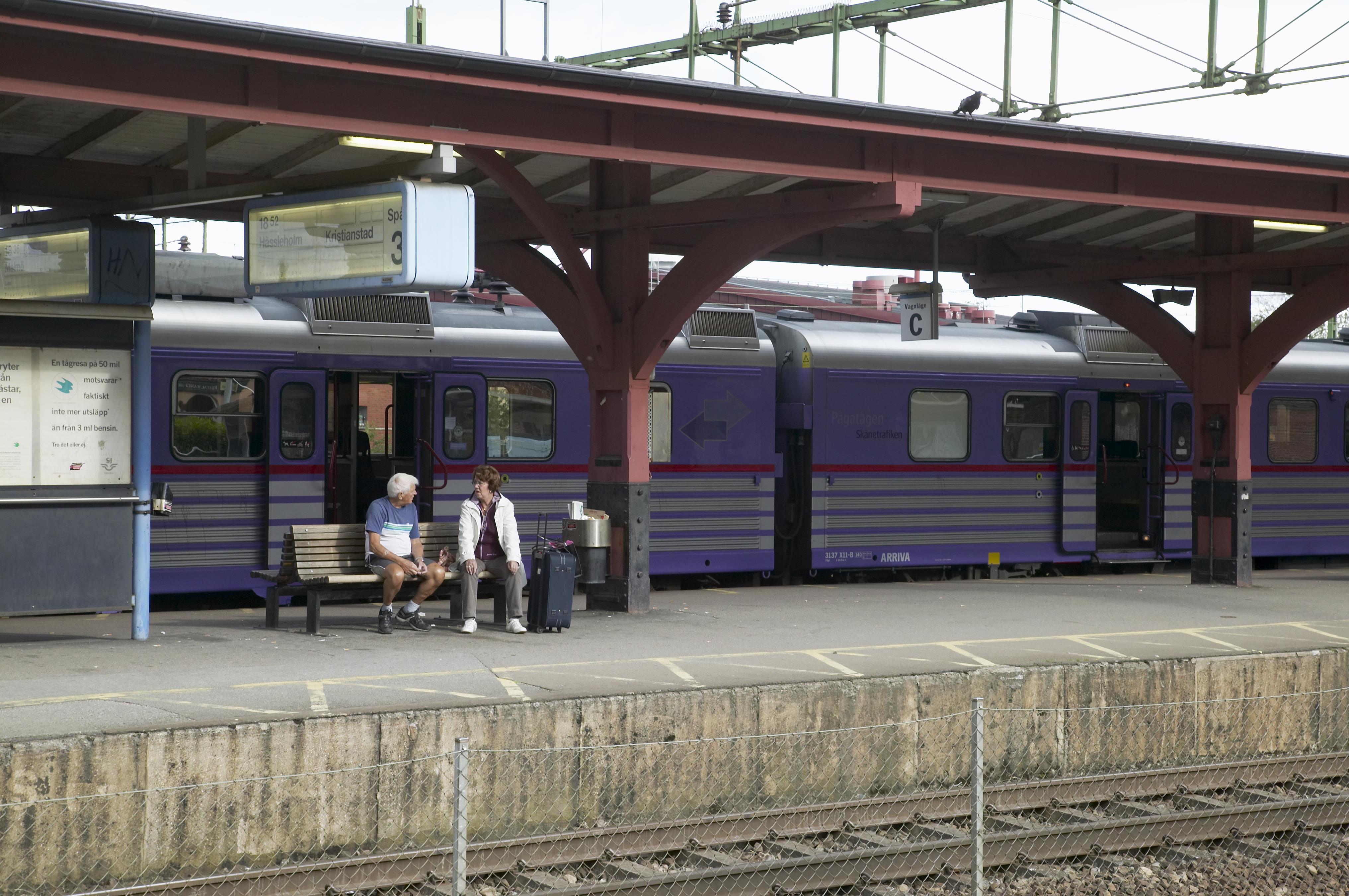 Bengt A Lundberg, Eslövs järnvägsstation
