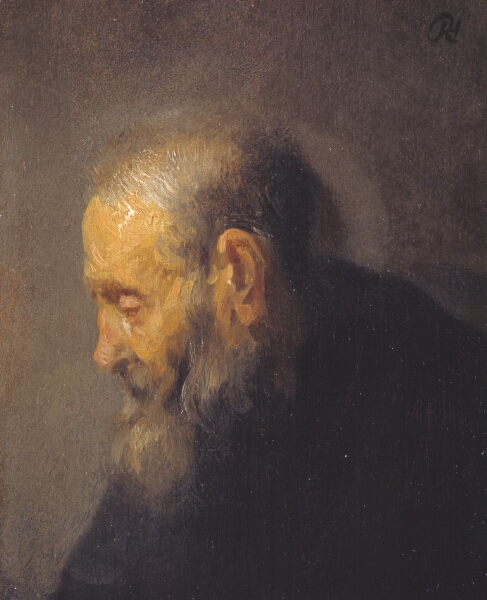 Rembrandt van Rijn, Studie af et oldingehoved i profil