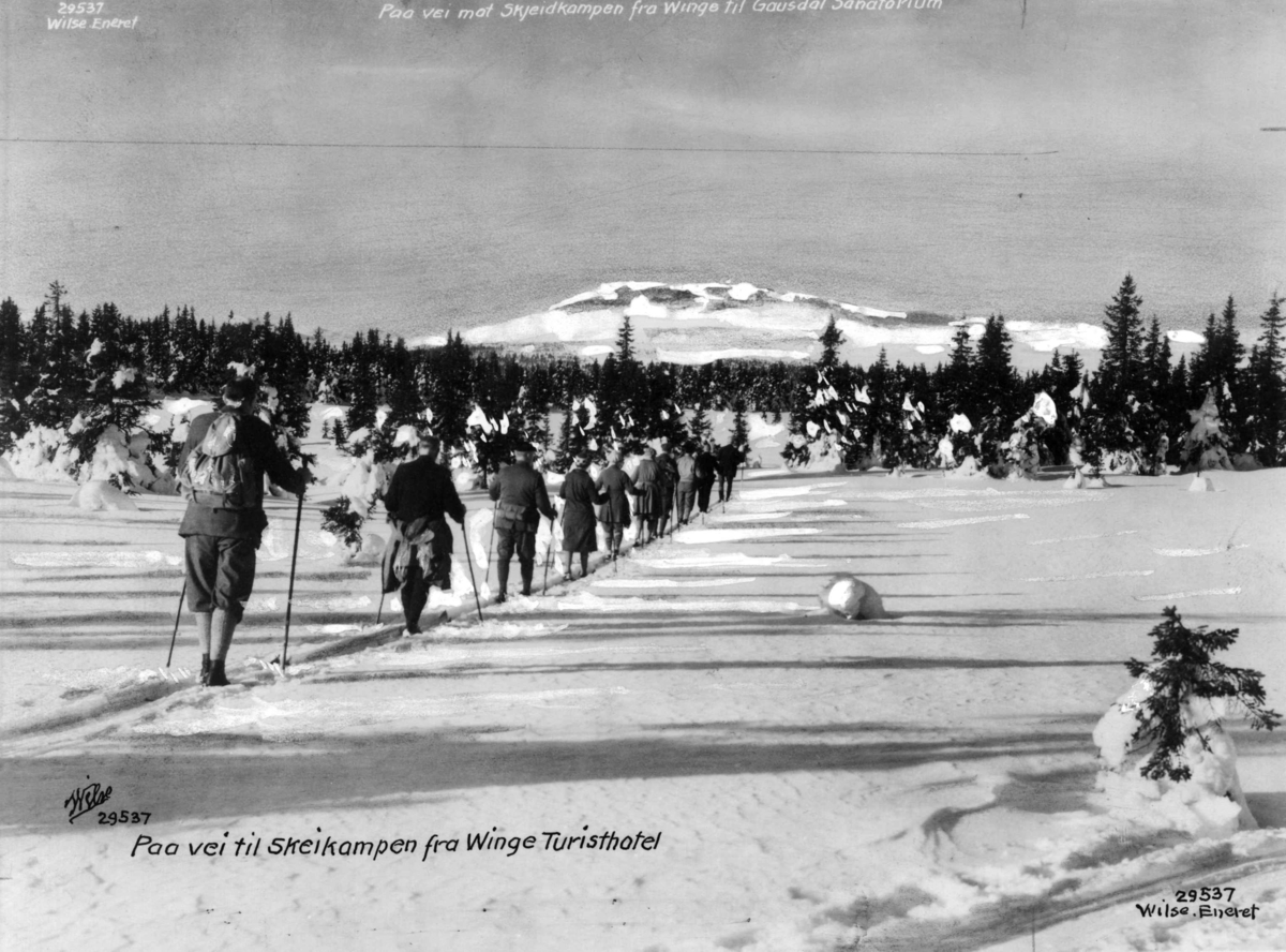 Anders Beer Wilse, Mot Skeikampen Friluftsliv / Sport Ski Vinter Sno