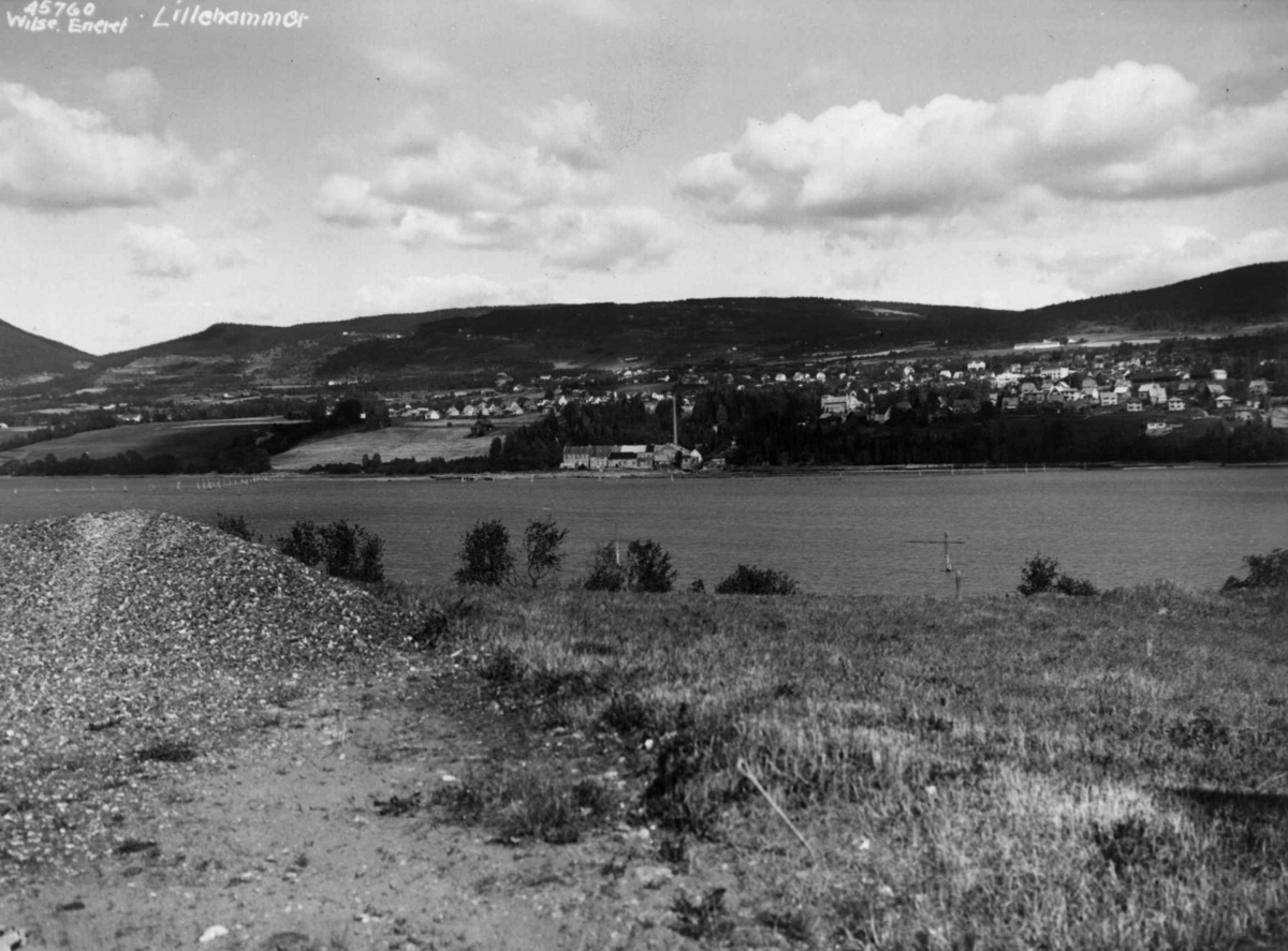 Anders Beer Wilse, Oversiktsbilde, Vingnes, Mjosa, Lillehammer