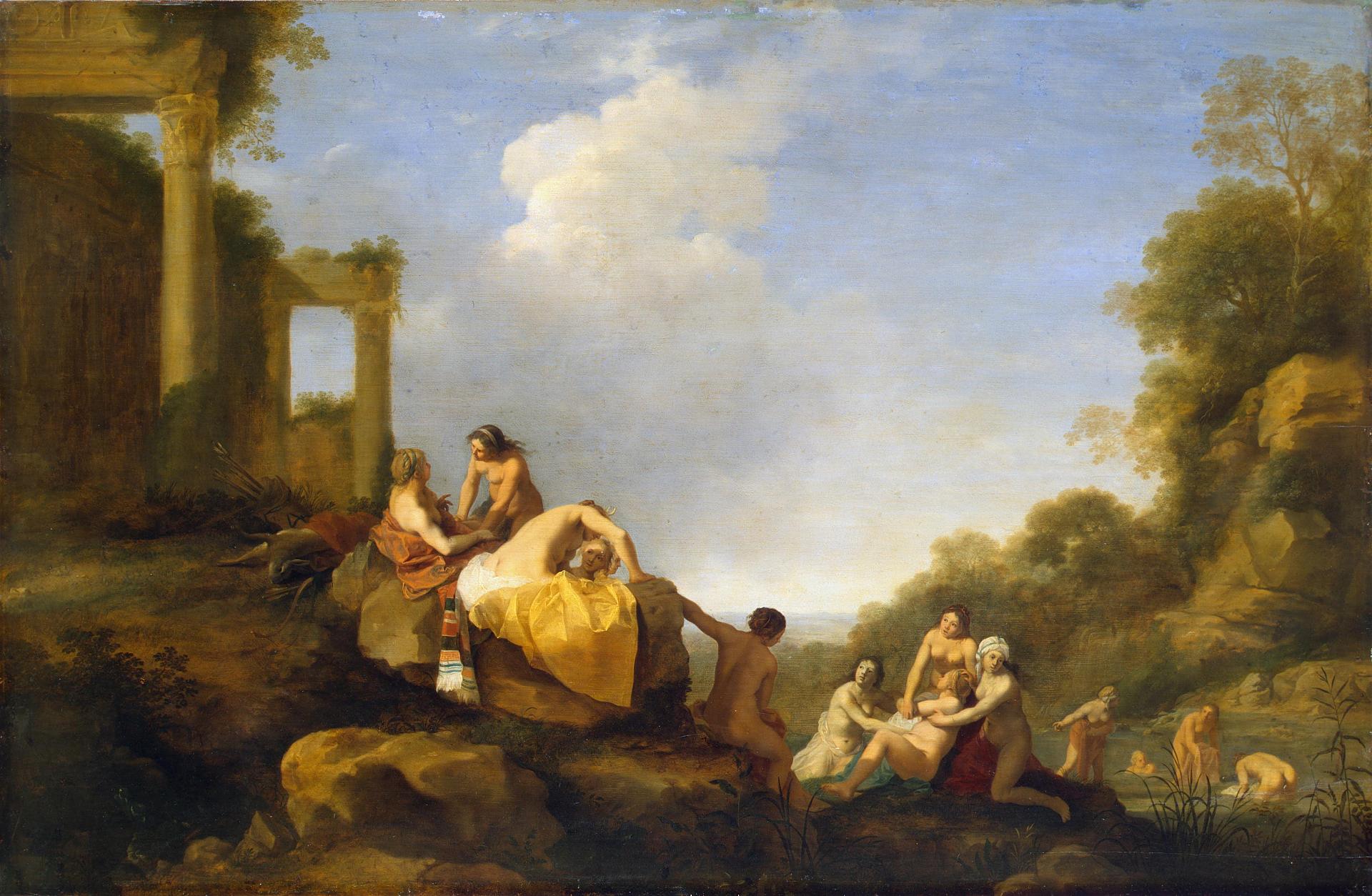 Cornelius van Poelenburgh, Landscape with Diana and Callisto