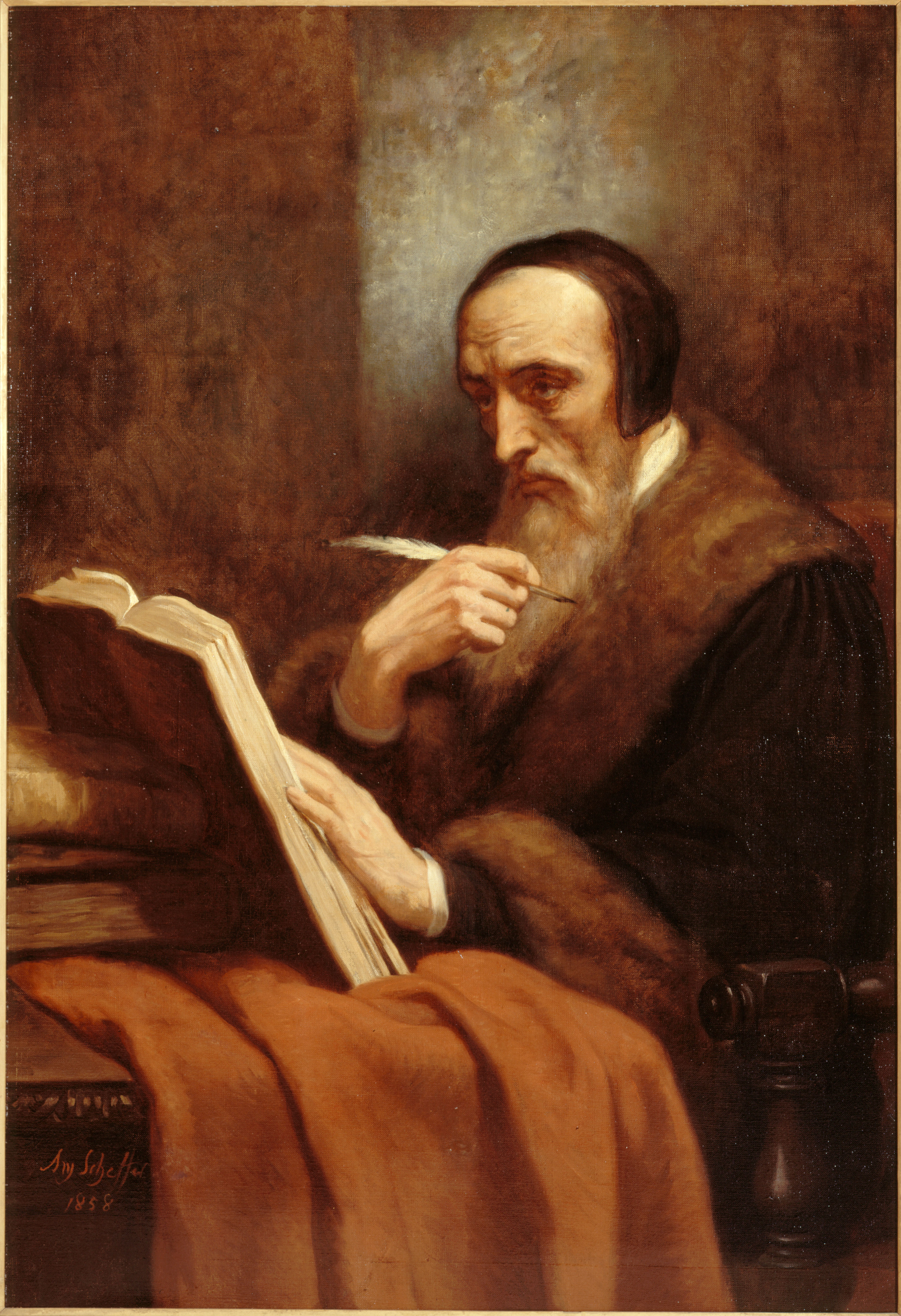 Ary Scheffer, Portrait de Calvin