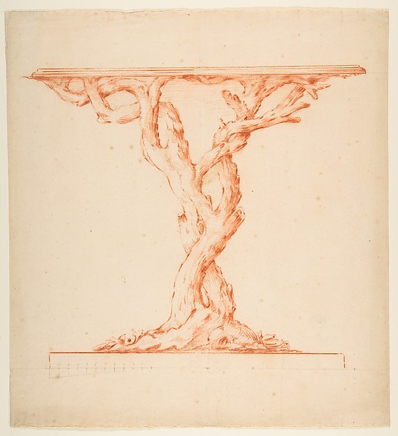 Anonymous, French, 18th century, Design for a (Silver?) Console Table