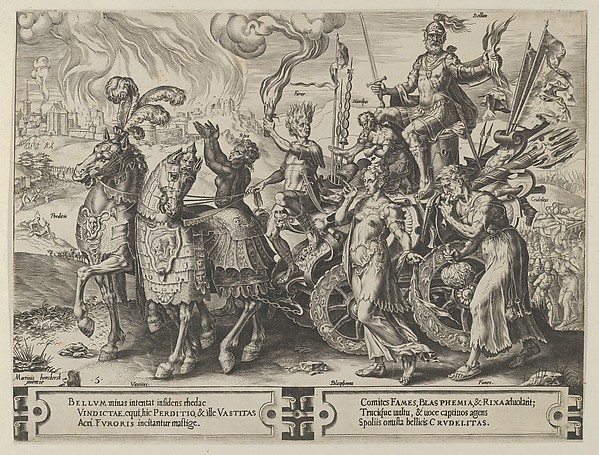 Cornelis Cort, The Triumph of War, from The Cycle of the Vicissitudes of Human Affairs, plate 5
