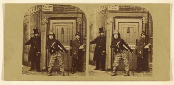 London Stereoscopic and Photographic Company, [Genre scene: a crook on the run]