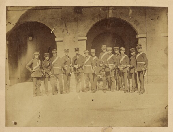Unknown, [Group portrait of military students]