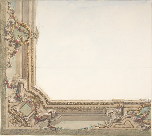 Jules-Edmond-Charles Lachaise, Design for Hall Ceiling, Hôtel de Trévise