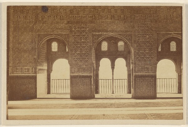 Unknown, [View of three archways, the Alhambra]