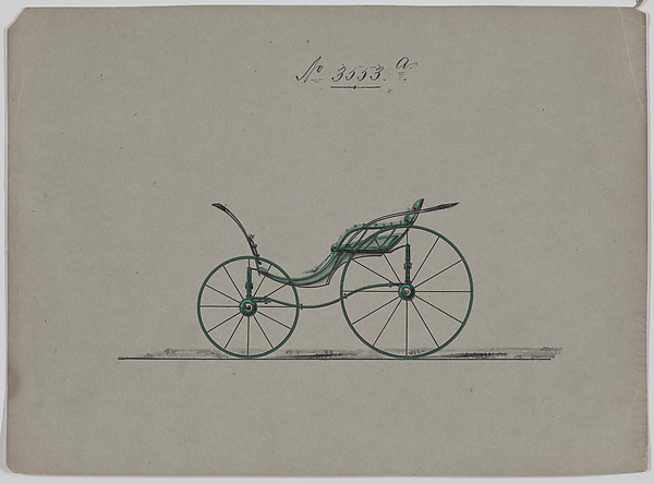 Brewster & Co., Design for Pony Phaeton, no. 3553a