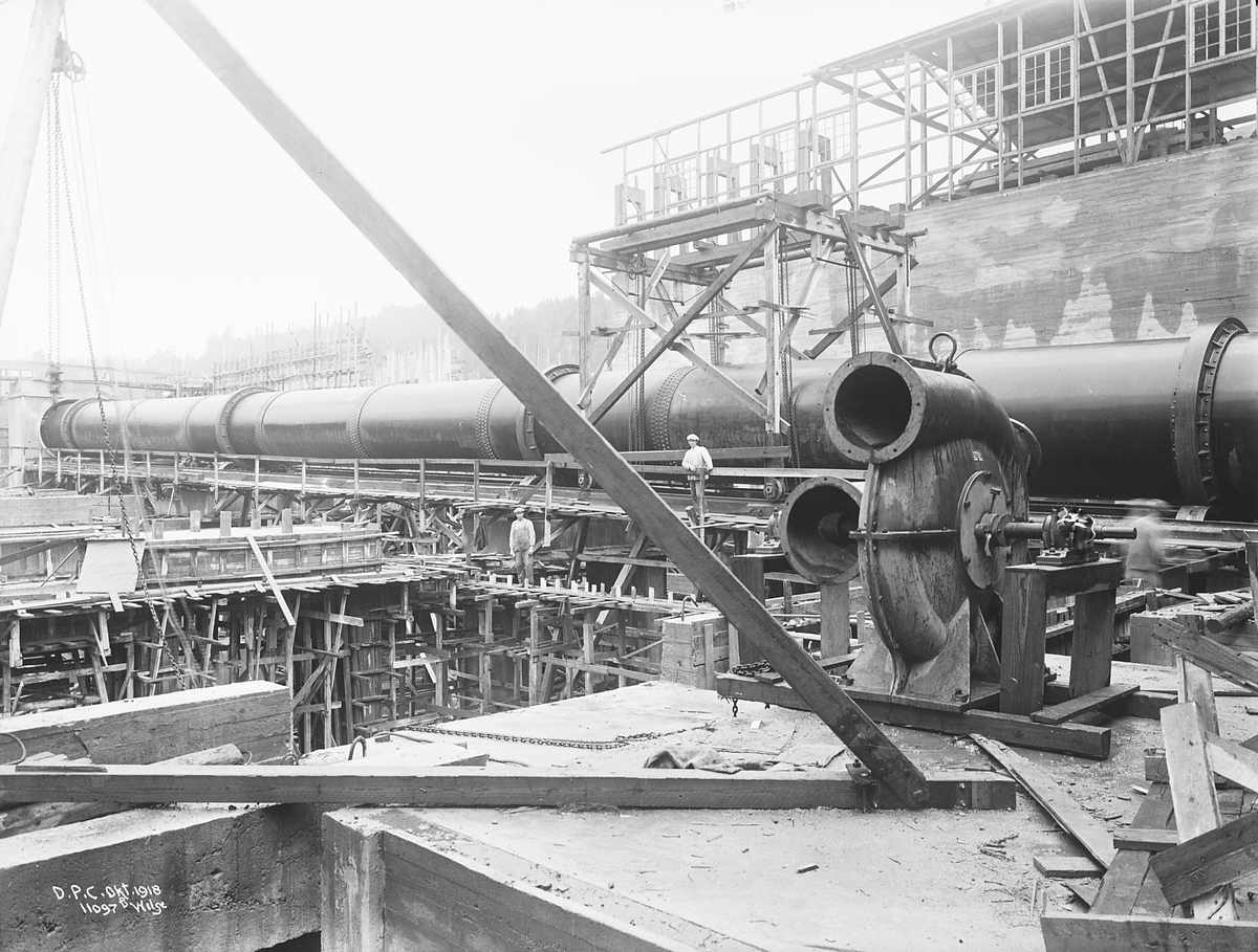 Anders Beer Wilse, Prot: Dalen Portland Cement, Brevik Tekst på bildet: D.P.C. okt 1918