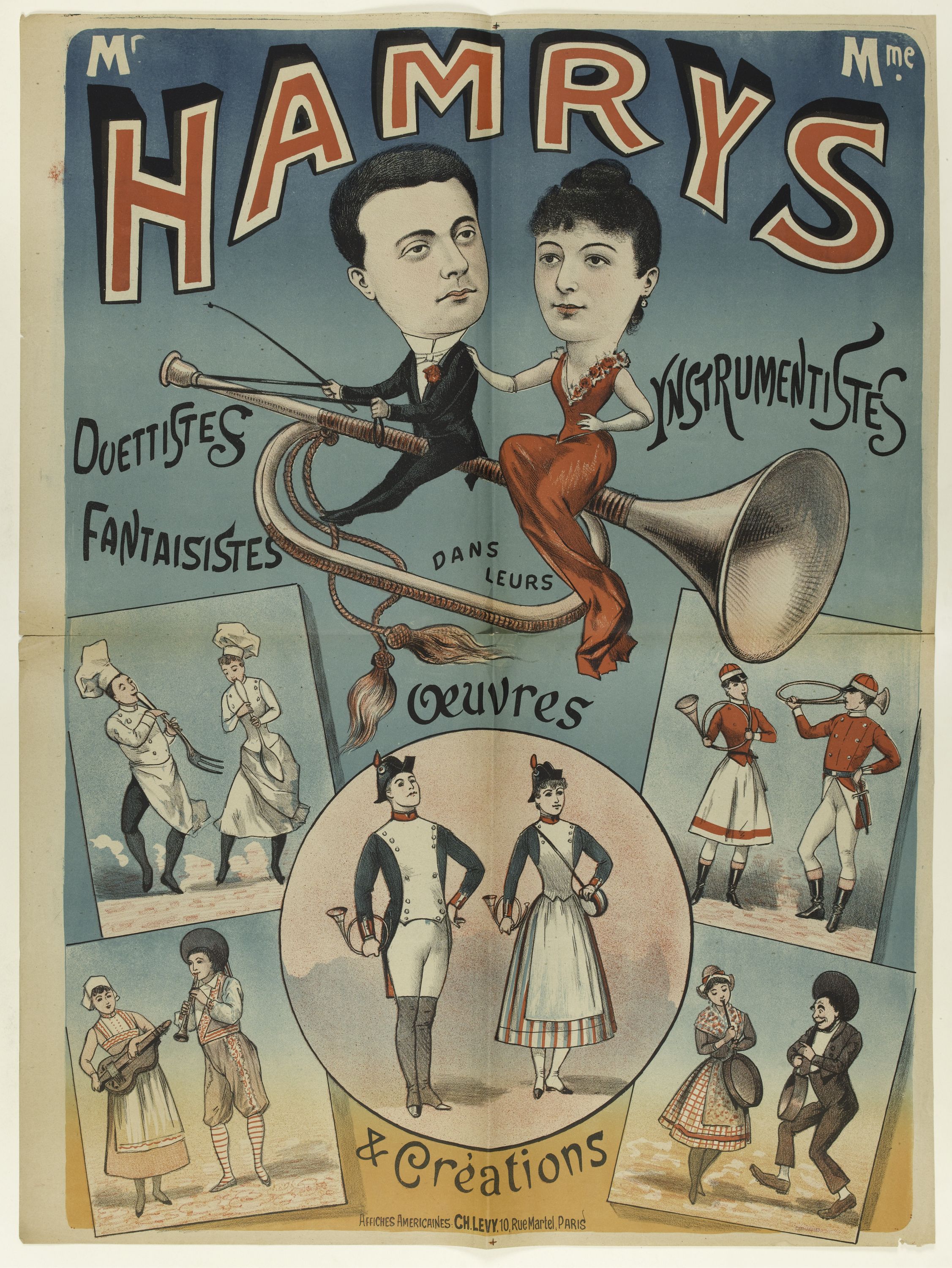 Anonyme, Mr./ Mme. HAMRYS/ DUETTISTES/ FANTAISISTES/ INSTRUMENTISTES/ DANS/ LEURS/ Œuvres/ & Créations