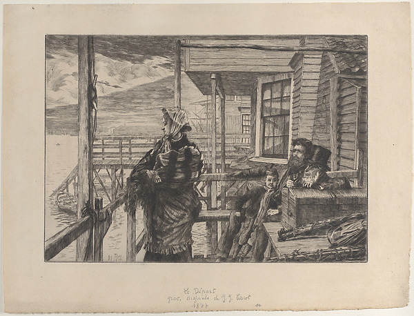 James Tissot, The Three Crows Inn, Gravesend