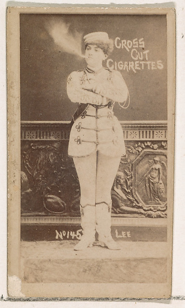 W. Duke, Sons & Co., Card Number 145, Lee, from the Actors and Actresses series (N145-1) issued by Duke Sons & Co. to promote Cross Cut Cigarettes