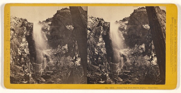 John P. Soule, Bridal Veil Fall (940 ft. high). Near view.