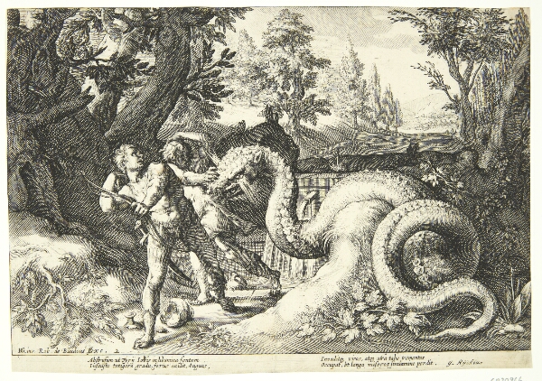 Hendrick Goltzius, Dragen fortærer Kadmos' ledsagere