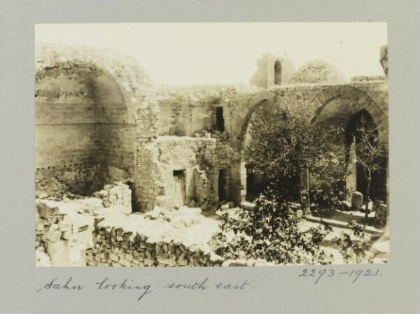 K.A.C. Creswell, View from courtyard of Madrasa al-Zahiriyya, Aleppo