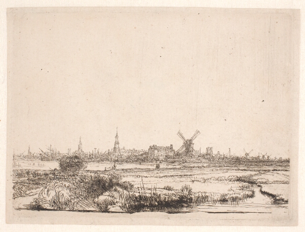 Rembrandt van Rijn, Udsigt mod Amsterdam
