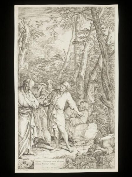 Salvator Rosa, Diogenes Casting Away his Bowl