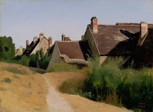 Jean-Baptiste-Camille Corot, Houses near Orléans (Maisons aux Environs d'Orléans)