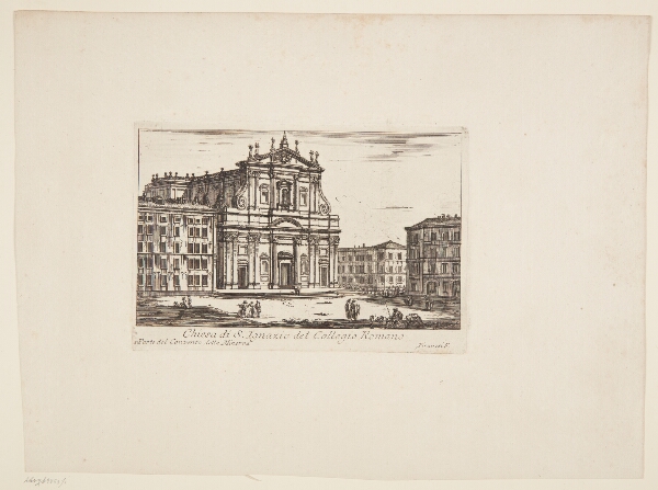 Giovanni Battista Piranesi, Sankt Ignatius-kirken ved Collegio Romano. 1. Del af Minerva's kloster