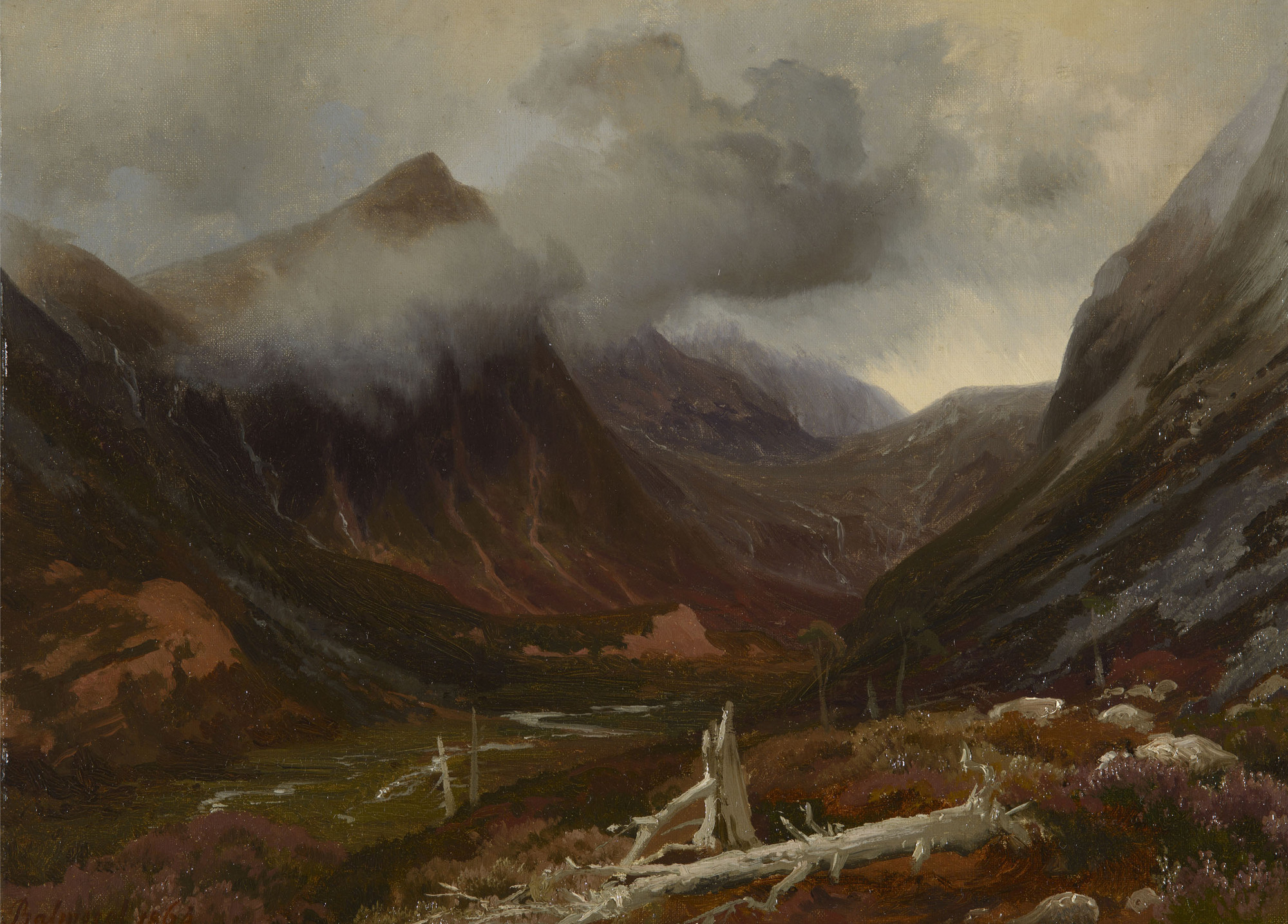 August Becker, A View in Glen Derry (?)