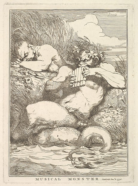 John Hamilton Mortimer, Musical Monster, from "Fifteen Etchings Dedicated to Sir Joshua Reynolds"