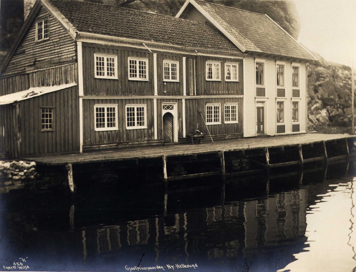 Anders Beer Wilse, Gjestgiveri, Ny Hellesund, Søgne, Vest-Agder. Fotografert 1912.