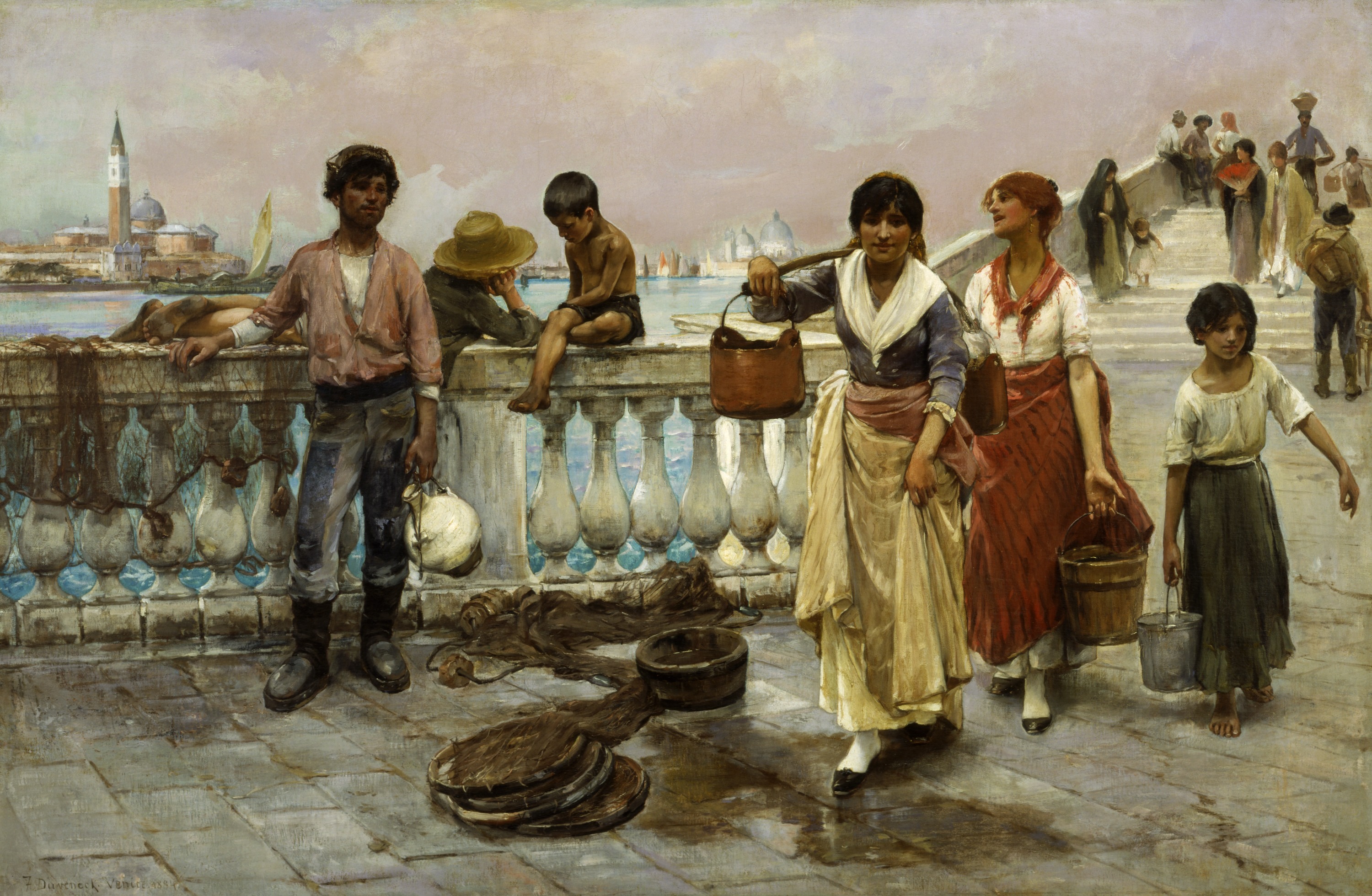 Frank Duveneck, Water Carriers, Venice