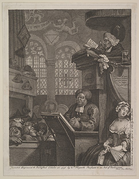 William Hogarth, The Sleeping Congregation