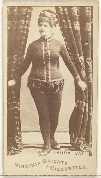 Allen & Ginter, Laura Ball, from the Actors and Actresses series (N45, Type 1) for Virginia Brights Cigarettes
