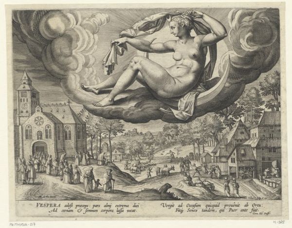 Collaert, Adriaen, (-1618), (printmaker), The four times of day: Evening