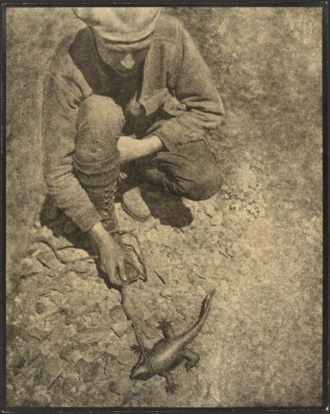 Louis Fleckenstein, [Man with a Lizard]