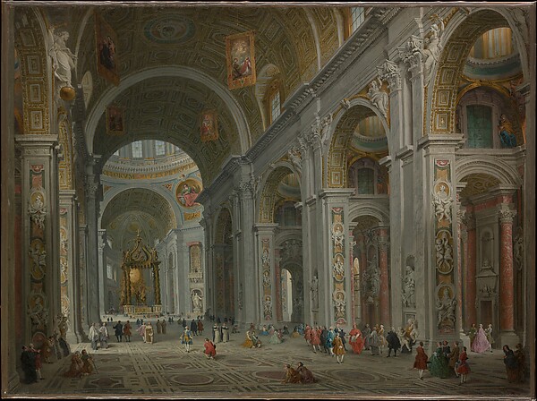 Giovanni Paolo Panini, Interior of Saint Peter's, Rome