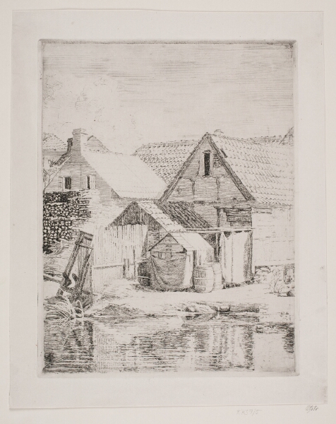 Carl Bloch, Gamle huse, fra Hellebæk