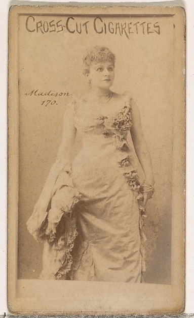 W. Duke, Sons & Co., Card Number 170, Madison, from the Actors and Actresses series (N145-1) issued by Duke Sons & Co. to promote Cross Cut Cigarettes