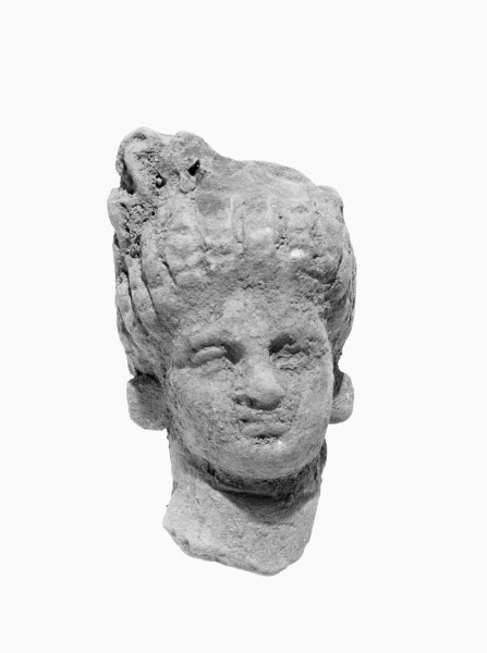 Unknown, Head with Melon Coiffure and Wreath
